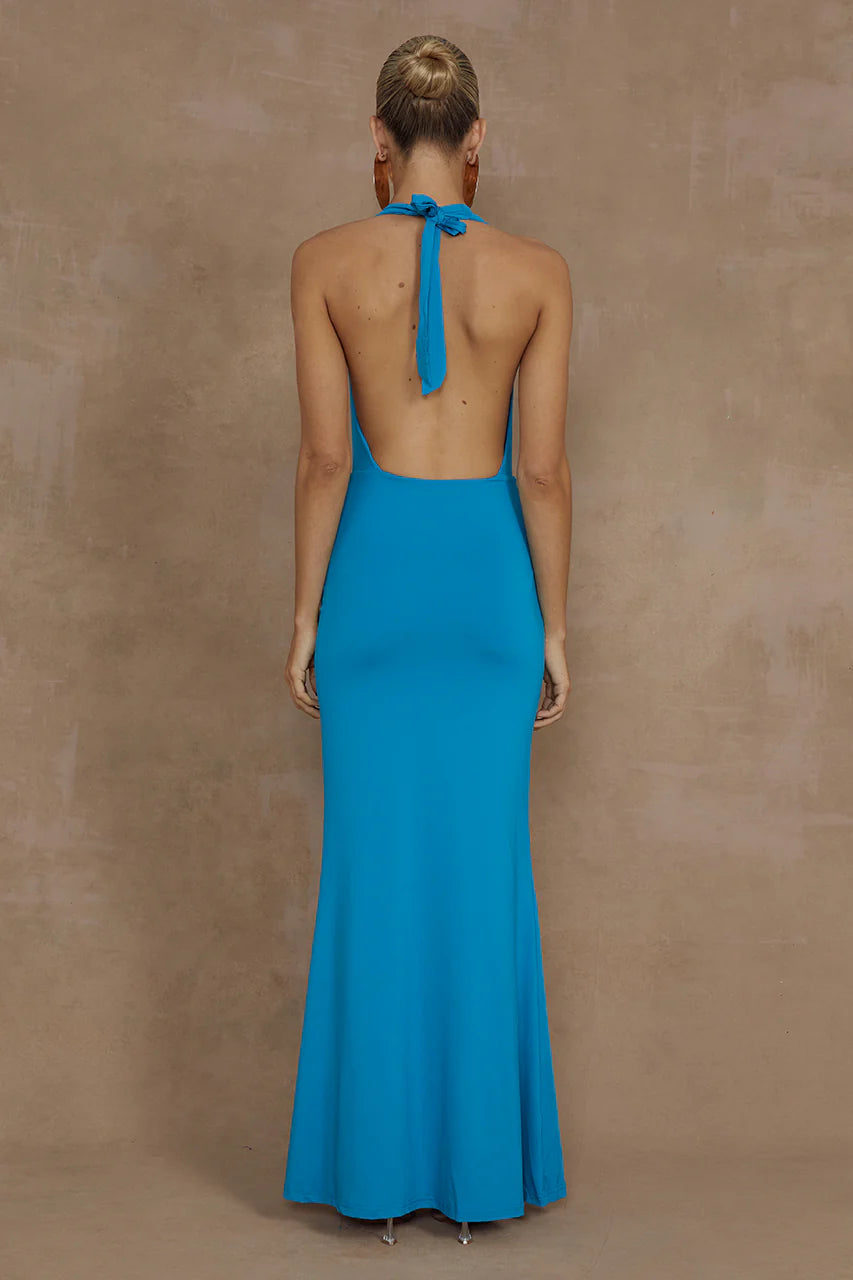 Lorita Maxi Dress - Aqua