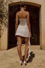 Load image into Gallery viewer, Calira Corset Mini Dress - White
