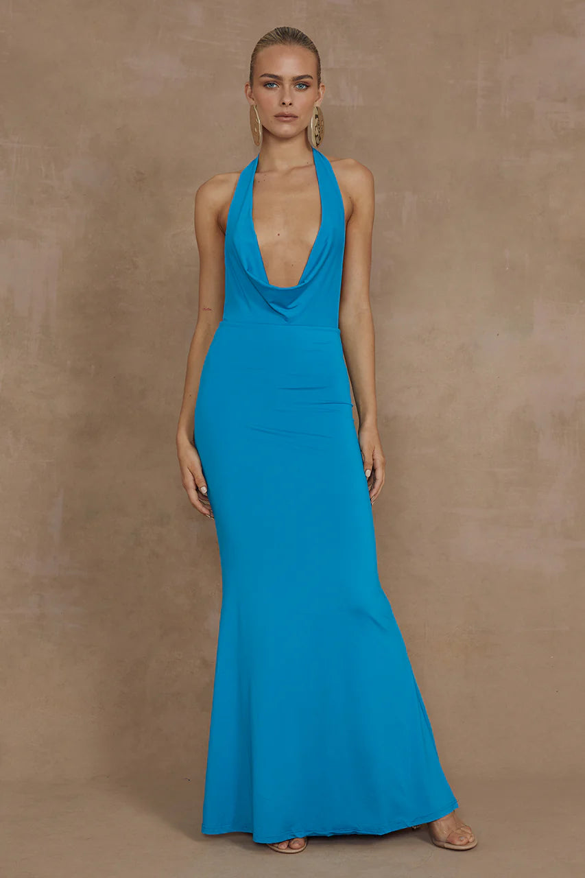 Lorita Maxi Dress - Aqua