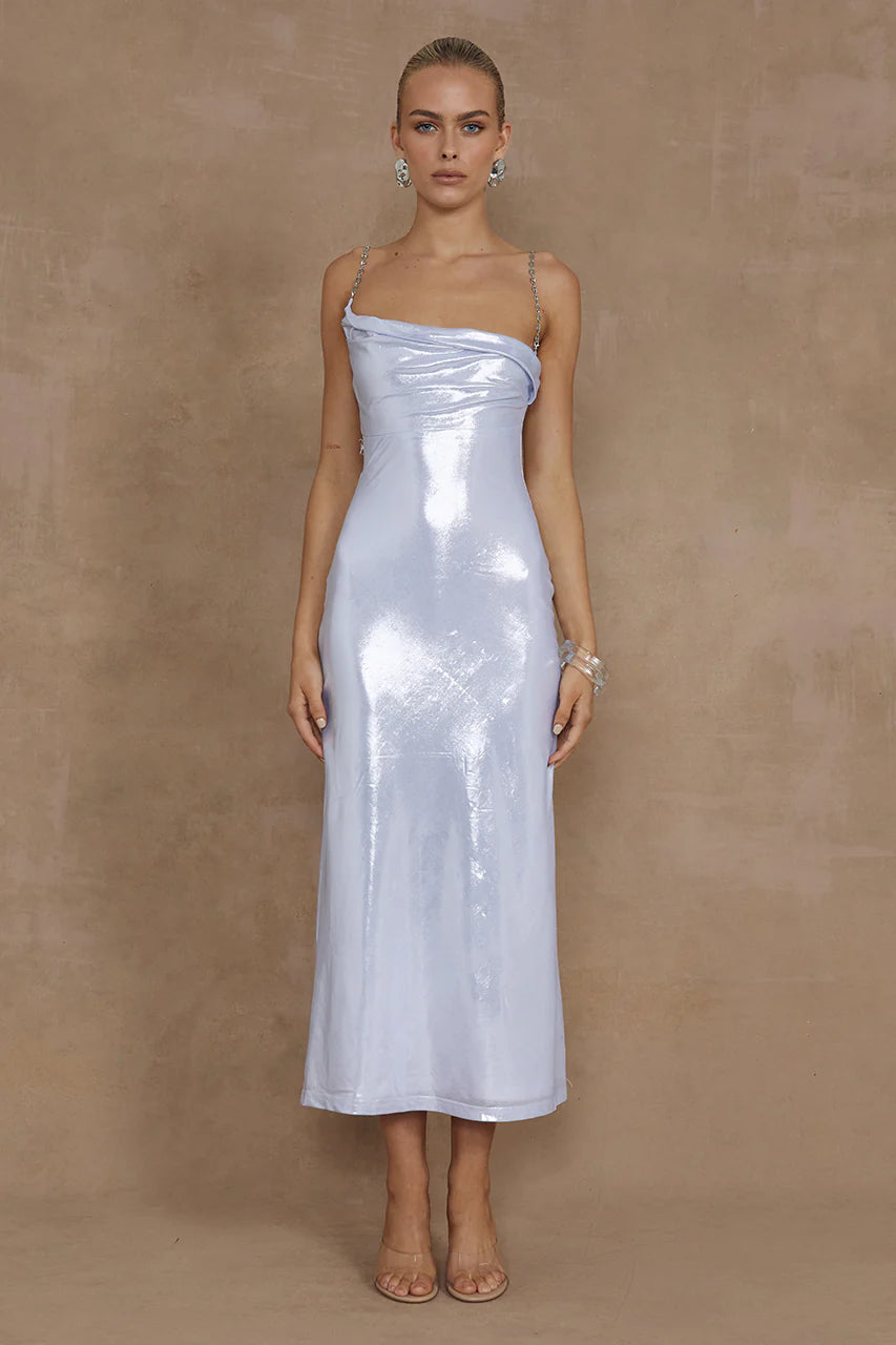 Denali Midi Dress - Silver