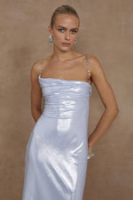 Load image into Gallery viewer, Denali Midi Dress - Silver
