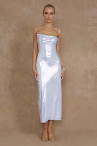 Denali Midi Dress - Silver