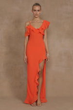 Load image into Gallery viewer, Dalia Maxi Dress - Tangerine
