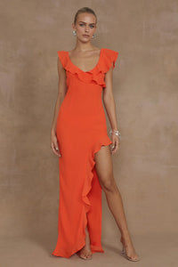 Dalia Maxi Dress - Tangerine