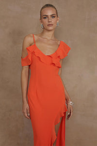 Dalia Maxi Dress - Tangerine