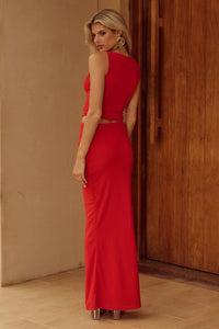Zarela Maxi Skirt - Red