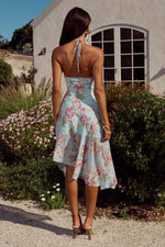 Load image into Gallery viewer, Angeline Handkerchief Mini Dress - Odessa Blue

