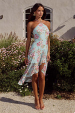 Load image into Gallery viewer, Angeline Handkerchief Mini Dress - Odessa Blue
