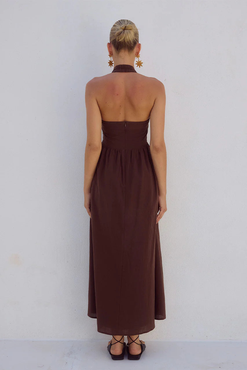 Locklea Midi Dress - Chocolate