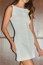Load image into Gallery viewer, Ayleen Sleeveless Mini Dress - White
