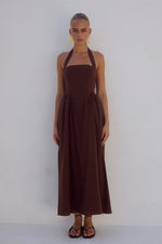 Load image into Gallery viewer, Locklea Midi Dress - Chocolate

