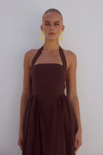Load image into Gallery viewer, Locklea Midi Dress - Chocolate
