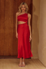 Load image into Gallery viewer, Alta Long Midi Dress - Red
