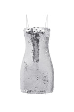 Load image into Gallery viewer, Vesina Mini Dress - Silver
