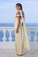 Load image into Gallery viewer, Raphaella Off Shoulder Maxi Dress - Buttermilk
