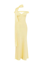 Load image into Gallery viewer, Raphaella Off Shoulder Maxi Dress - Buttermilk
