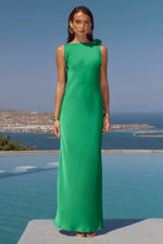 Load image into Gallery viewer, Zurina Low Back Maxi Dress - Emerald
