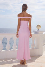 Load image into Gallery viewer, Raphaella Off Shoulder Maxi Dress - Petal
