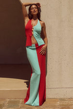 Load image into Gallery viewer, Elita Maxi Skirt - Jaffa/Blue
