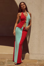 Load image into Gallery viewer, Elita Maxi Skirt - Jaffa/Blue
