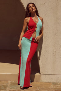 Elita Maxi Skirt - Jaffa/Blue