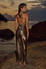 Load image into Gallery viewer, Cavani Maxi Dress - Gold
