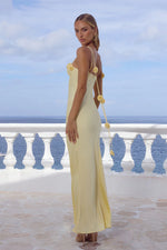 Load image into Gallery viewer, Lavena Floral Detail Maxi Dress - Buttermilk

