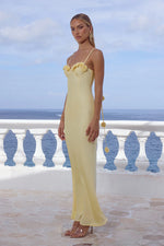 Load image into Gallery viewer, Lavena Floral Detail Maxi Dress - Buttermilk
