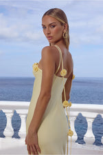 Load image into Gallery viewer, Lavena Floral Detail Maxi Dress - Buttermilk
