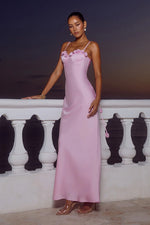 Load image into Gallery viewer, Lavena Floral Detail Maxi Dress - Petal
