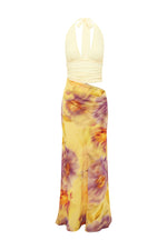 Load image into Gallery viewer, Alexis Halter Cut Out Maxi Dress - Suri Yellow
