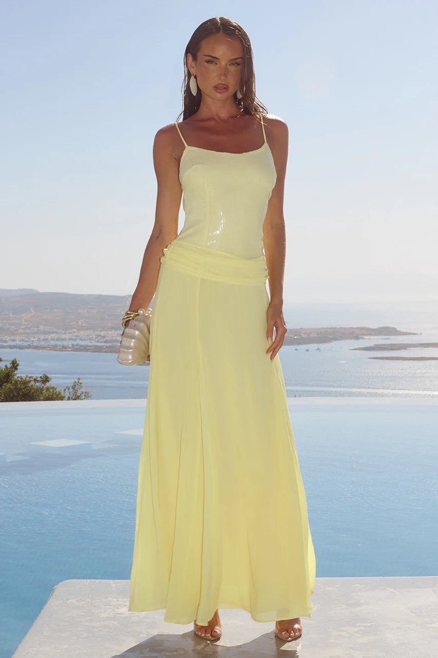 Seanna Maxi Dress - Lemon
