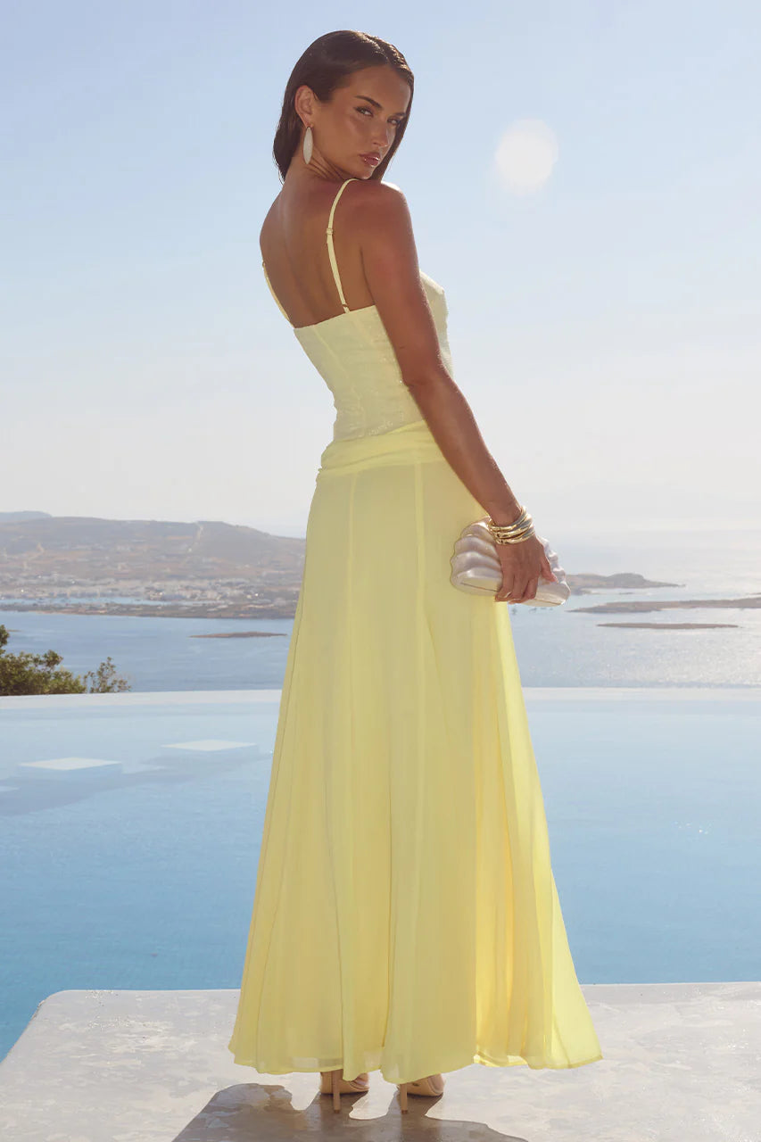 Seanna Maxi Dress - Lemon
