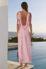 Load image into Gallery viewer, Zurina Low Back Maxi Dress - Musk
