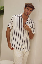 Load image into Gallery viewer, Elijah Shirt - White/Black
