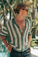 Load image into Gallery viewer, Theo Knit Shirt - Khaki/Sand
