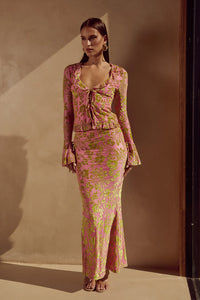 Zaida Maxi Skirt - Pink