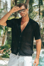 Load image into Gallery viewer, Casper Knit Shirt - Black
