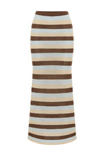 Load image into Gallery viewer, Hazel Midi Skirt - Chocolate Multi
