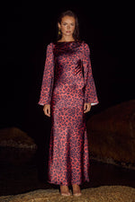 Load image into Gallery viewer, Xaria Maxi Dress - Red Leopard
