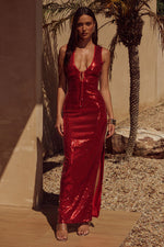 Load image into Gallery viewer, Blaise Maxi Dress - Red
