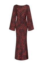 Load image into Gallery viewer, Xaria Maxi Dress - Red Leopard
