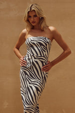 Load image into Gallery viewer, Malibu Midi Dress - Zebra
