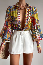 Load image into Gallery viewer, Fleetwood Blouse - Phaedra Print
