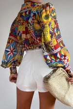 Load image into Gallery viewer, Fleetwood Blouse - Phaedra Print
