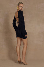 Load image into Gallery viewer, Montaro Mini Dress - Black
