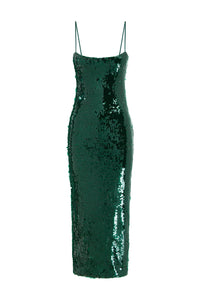 Vesina Midi Dress - Emerald