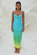 Load image into Gallery viewer, Benito Midi Dress - Blue Ombré
