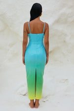 Load image into Gallery viewer, Benito Midi Dress - Blue Ombré
