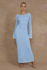 Load image into Gallery viewer, Tashani Midi Dress - Light Blue
